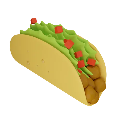 Taco  3D Illustration