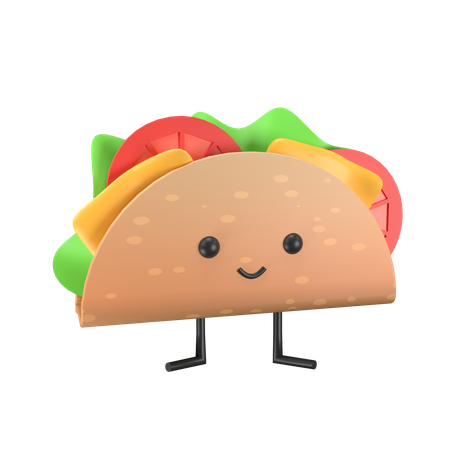 Taco  3D Illustration