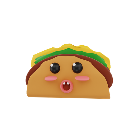 Taco  3D Illustration