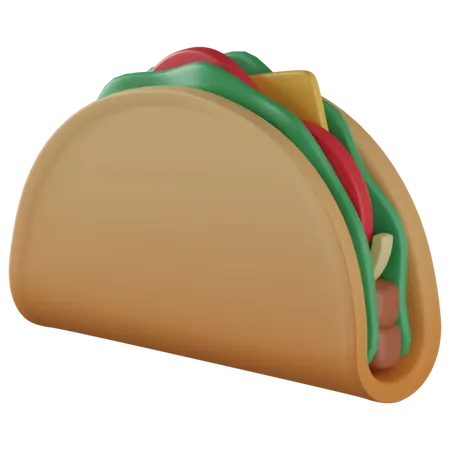 Taco  3D Illustration