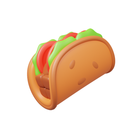 Taco  3D Illustration