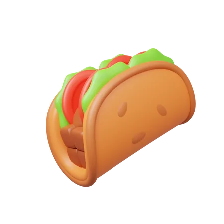 Taco  3D Illustration