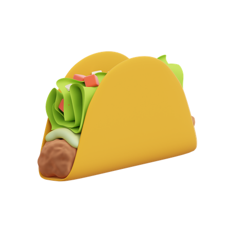 Taco  3D Illustration