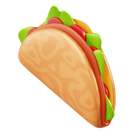 Taco  3D Illustration