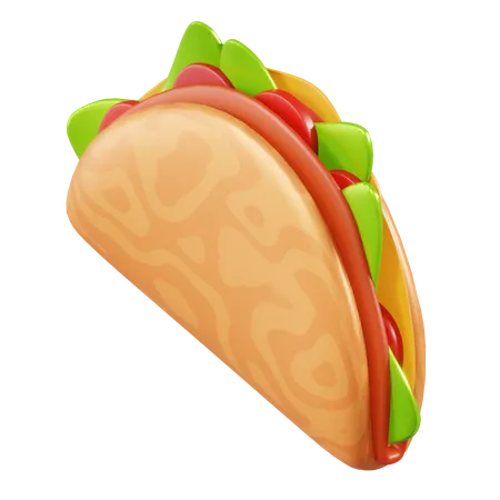 Taco  3D Illustration