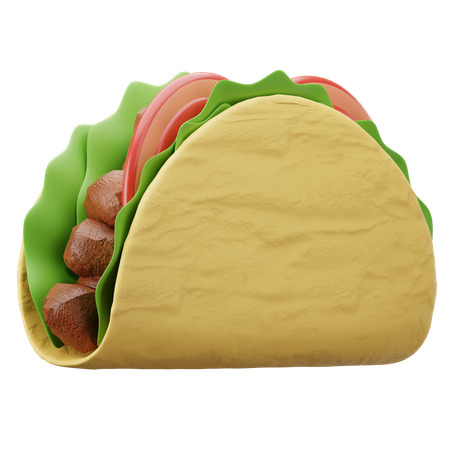 Taco  3D Illustration