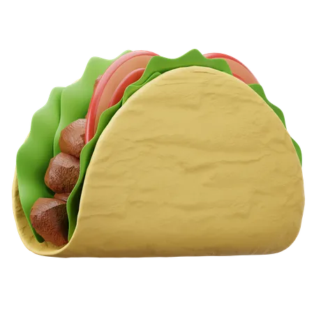 Taco  3D Illustration