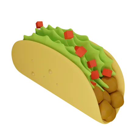 Taco 3D Illustration