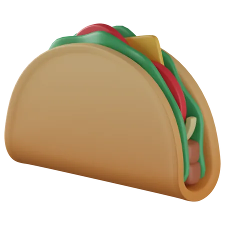Taco 3D Illustration