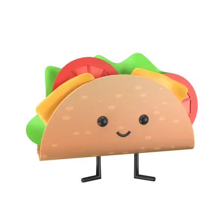 Taco  3D Illustration