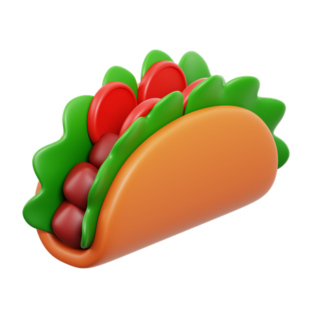 Taco  3D Icon