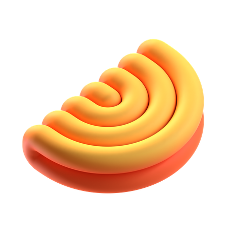 Taco abstrakte Form  3D Icon