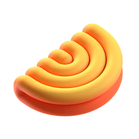 Taco abstrakte Form  3D Icon