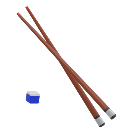 Taco de bilhar  3D Icon