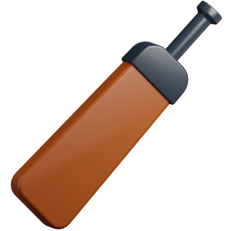 Taco de críquete  3D Icon