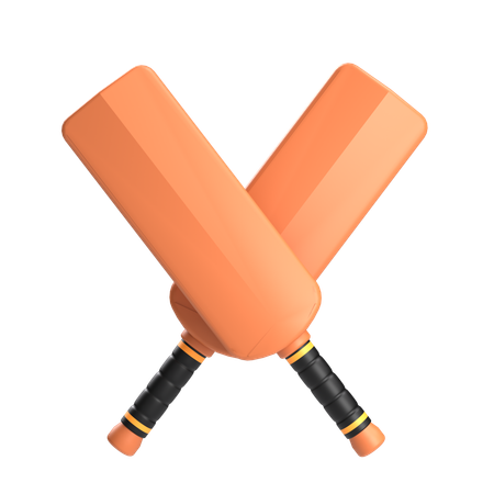 Taco de críquete  3D Icon