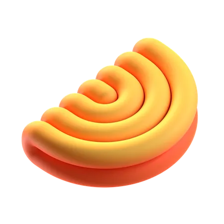 Forma abstrata de taco  3D Icon