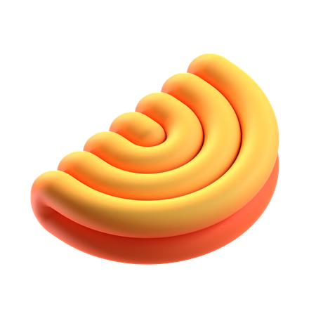 Forme abstraite de taco  3D Icon
