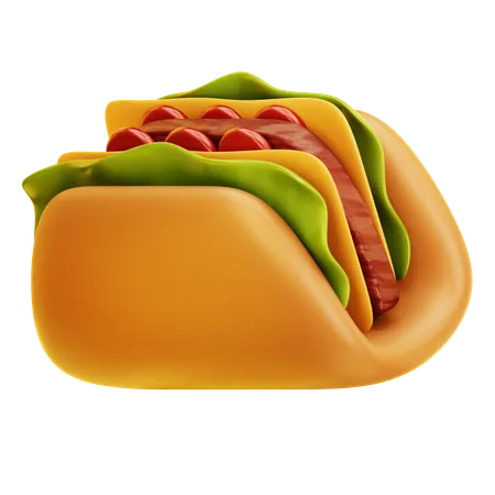 Tacos  3D Icon