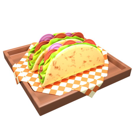 Tacos  3D Icon