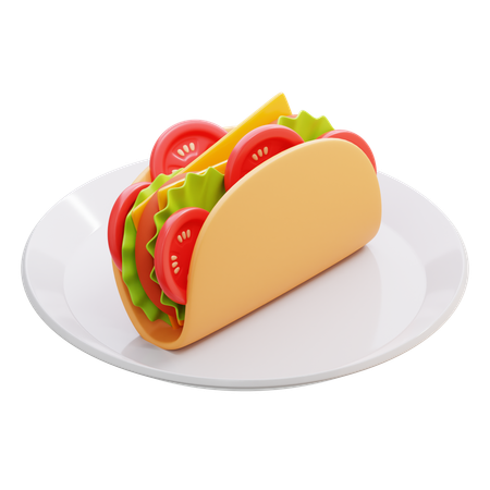 Tacos  3D Icon