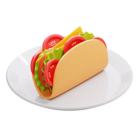 Tacos  3D Icon