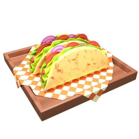 Tacos  3D Icon