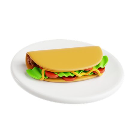 Tacos  3D Icon