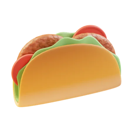 Tacos  3D Icon