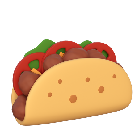 Tacos  3D Icon