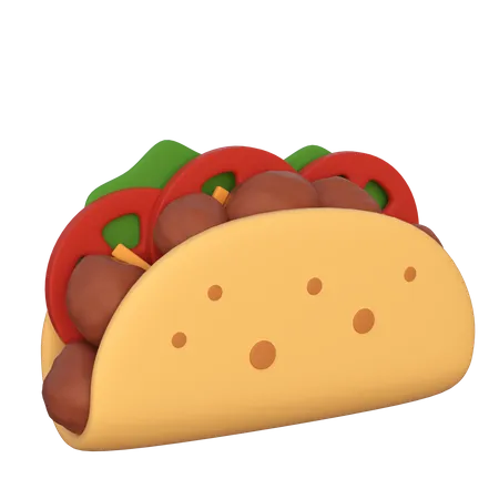 Tacos  3D Icon