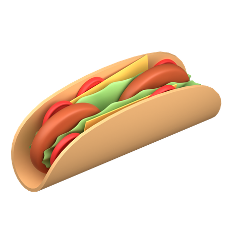 Tacos  3D Icon