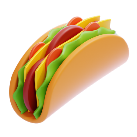 Tacos  3D Icon