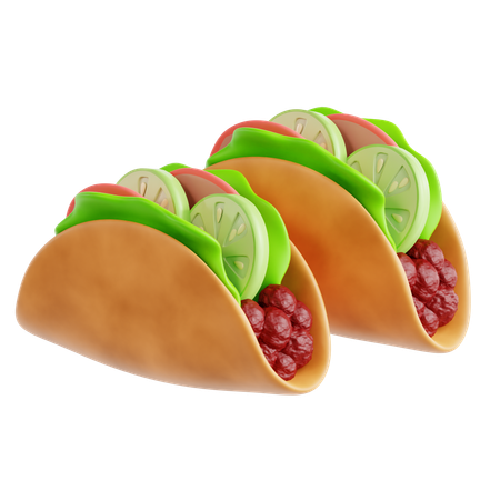 Tacos  3D Icon