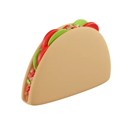 Tacos  3D Illustration