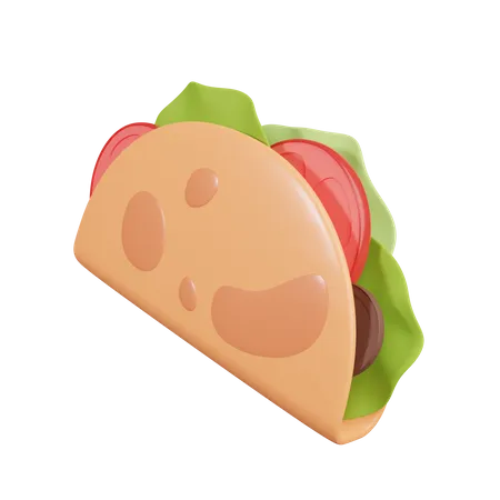 Tacos  3D Illustration