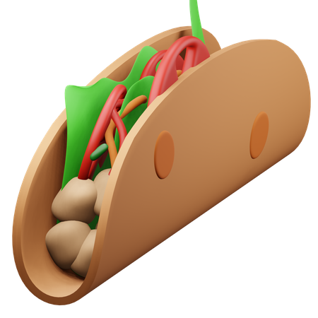 Tacos  3D Illustration