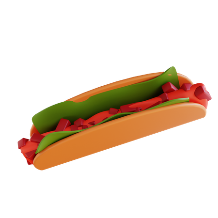 Tacos 3D Icon