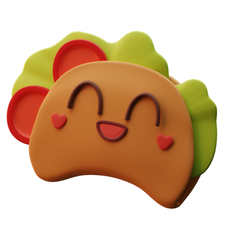 Tacos emoji  3D Icon