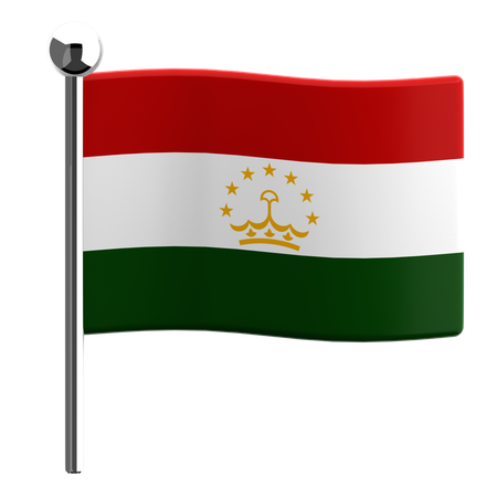 Tadjikistan  3D Icon