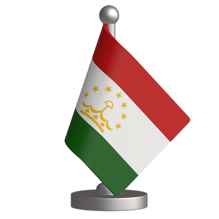 Drapeau de bureau du Tadjikistan  3D Icon