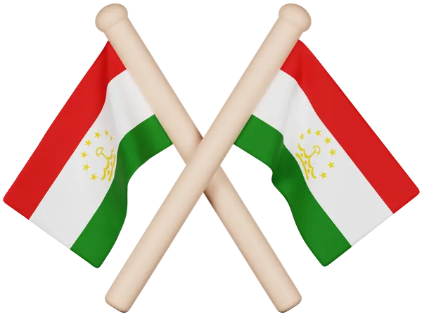 Tadschikistan-Flagge  3D Icon