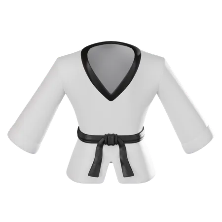 Taekwondo Sport Featuring A Uniformed Athlete Perfect For Showcasing The Art And Technique Of Martial Arts Training 3 D Render Illustration 3D Icon