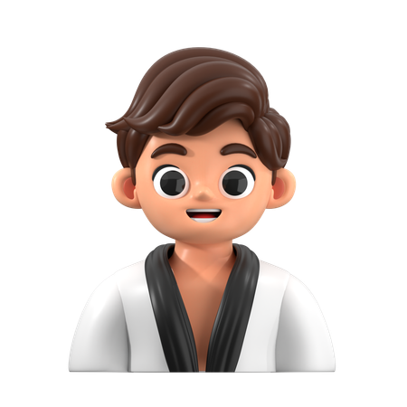 テコンドーファイターのアバター  3D Icon