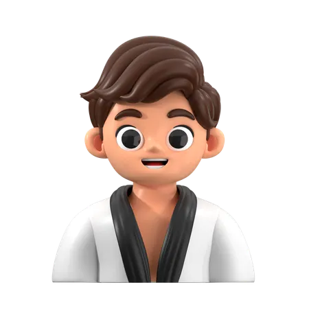 テコンドーファイターのアバター  3D Icon