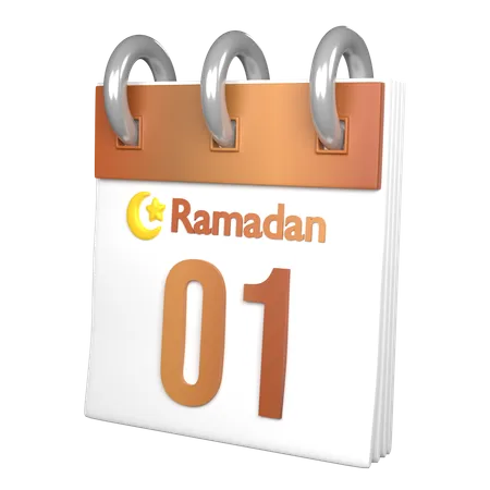 Tag 1 Ramadan  3D Icon
