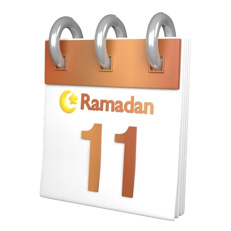 Tag 11 Ramadan  3D Icon
