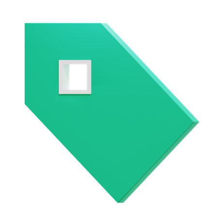 꼬리표  3D Icon