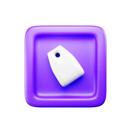 Tag  3D Icon