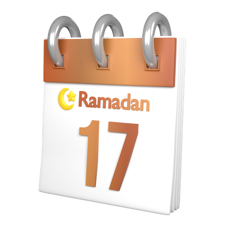 Tag 17 Ramadan  3D Icon